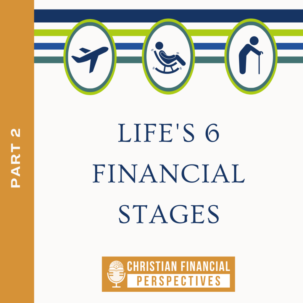 In part two of two, Bob and Shawn discuss the last 3 of 6 financial life stages based on finances, lifestyle, and age. We have advice and recommendations for each stage of life, especially when it comes to financial planning during this time. Not everyone will fit exactly into these 6 financial life stages, but you will find common factors in most of them! From starting a new family to coming into retirement, there are key takeaways here for everyone.

All of our advice comes from decades of experience with clients at Christian Financial Advisors. For these last 3 life stages, this includes everything from having a trusted power of attorney to investing more conservatively in your older age. Listen in to discover which financial life stage you are currently in and how you can get a better handle on your finances!
